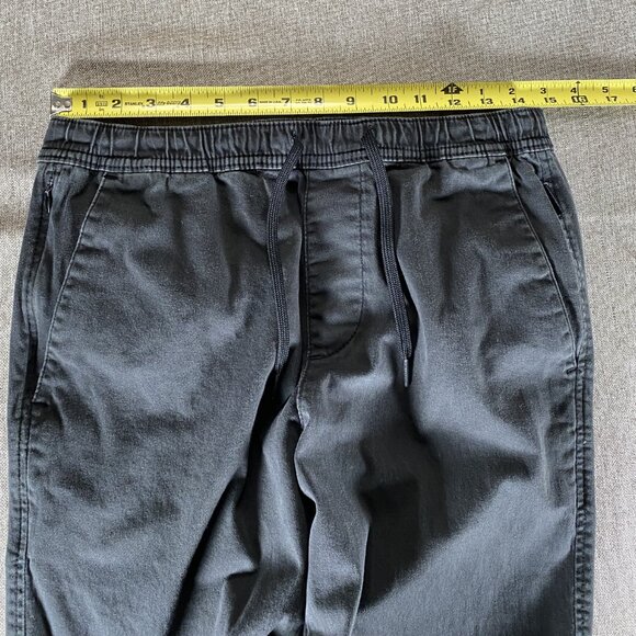 Hollister Skinny Jogger Pants Men's Khaki Black Small Mid Rise Drawstring Casual - Picture 8 of 13